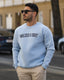 Powder Blue Block Sweatshirt